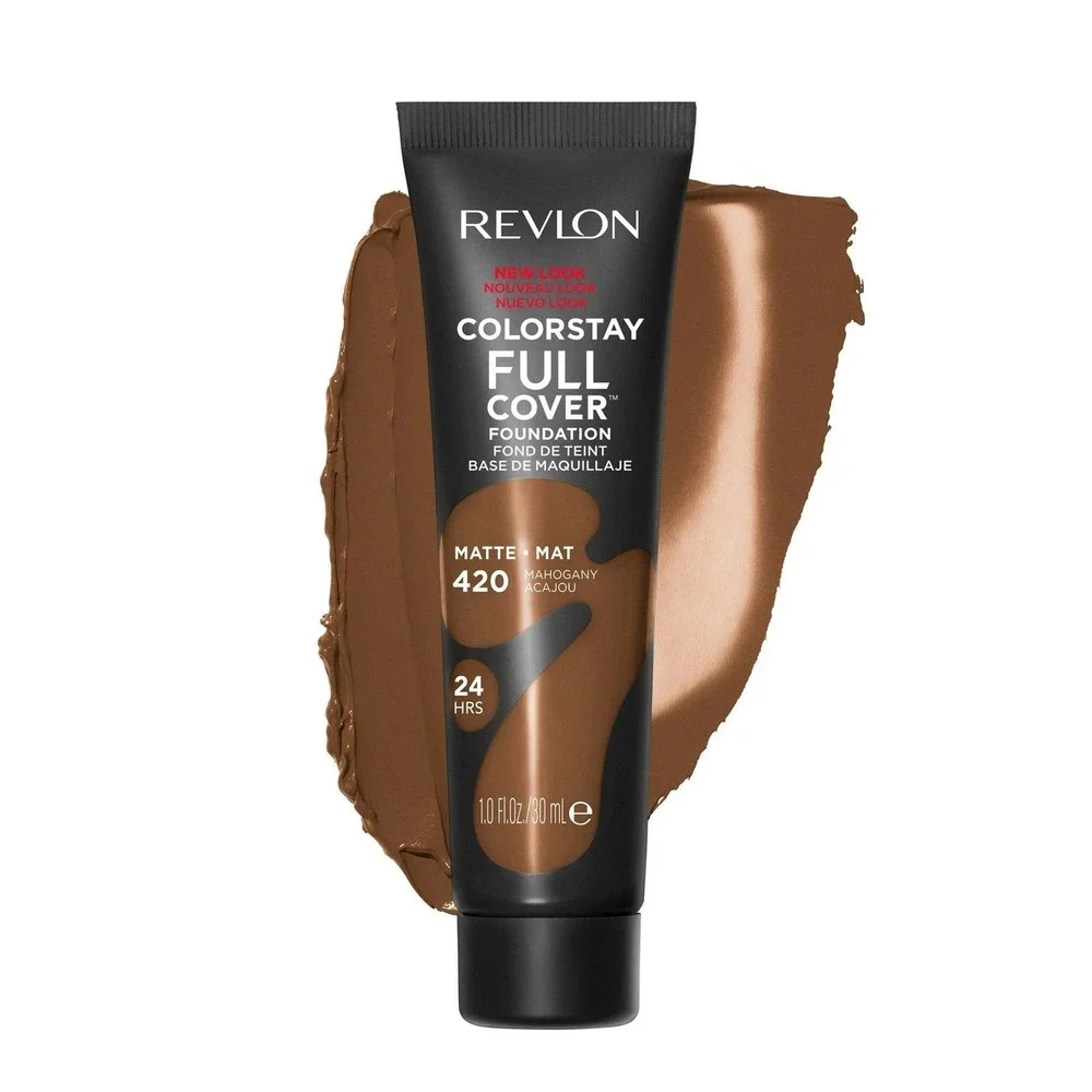 Revlon ColorStay Full Cover Foundation‎ Matte Mahogany 420 1.0 oz New